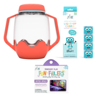 Glo Pals Build Your Own Sensory Jar - Coral