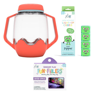 Glo Pals Build Your Own Sensory Jar - Coral