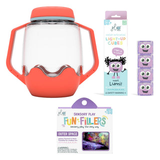 Glo Pals Build Your Own Sensory Jar - Coral