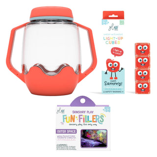 Glo Pals Build Your Own Sensory Jar - Coral