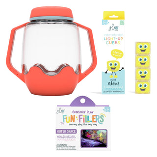 Glo Pals Build Your Own Sensory Jar - Coral