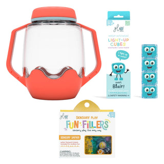 Glo Pals Build Your Own Sensory Jar - Coral