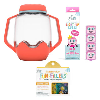 Glo Pals Build Your Own Sensory Jar - Coral