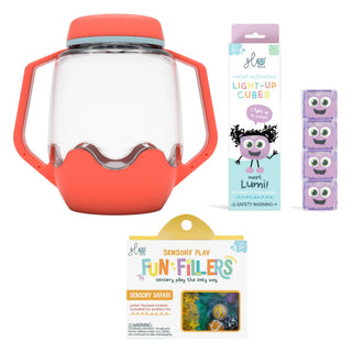 Glo Pals Build Your Own Sensory Jar - Coral