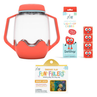Glo Pals Build Your Own Sensory Jar - Coral