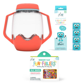 Glo Pals Build Your Own Sensory Jar - Coral
