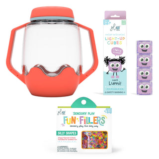Glo Pals Build Your Own Sensory Jar - Coral
