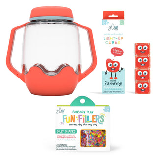 Glo Pals Build Your Own Sensory Jar - Coral