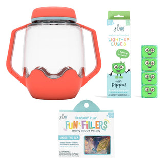 Glo Pals Build Your Own Sensory Jar - Coral