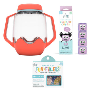Glo Pals Build Your Own Sensory Jar - Coral
