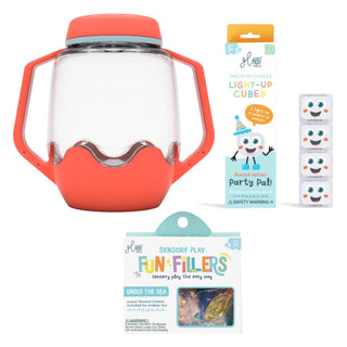 Glo Pals Build Your Own Sensory Jar - Coral