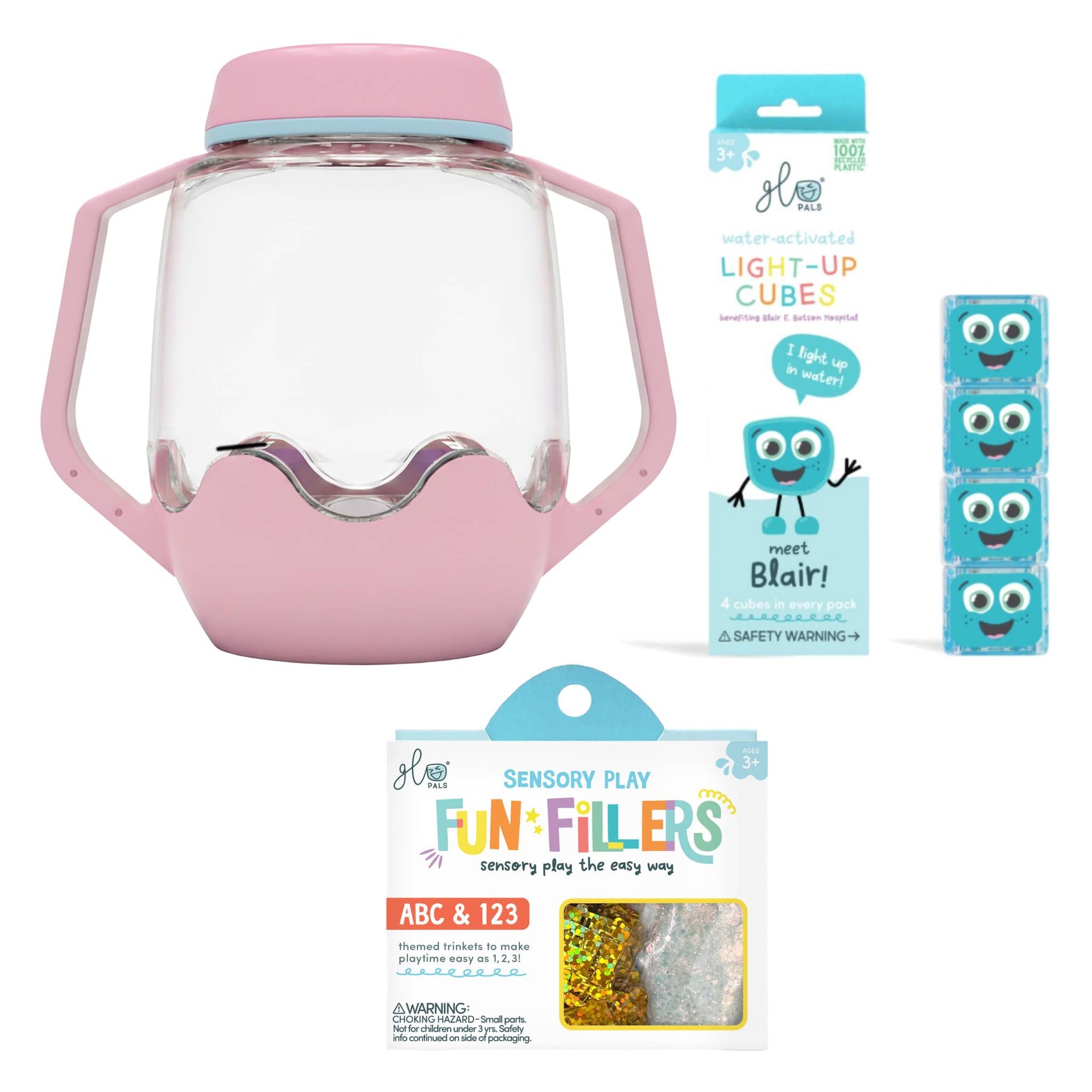 Glo Pals Build Your Own Sensory Jar - Pink