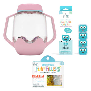 Glo Pals Build Your Own Sensory Jar - Pink