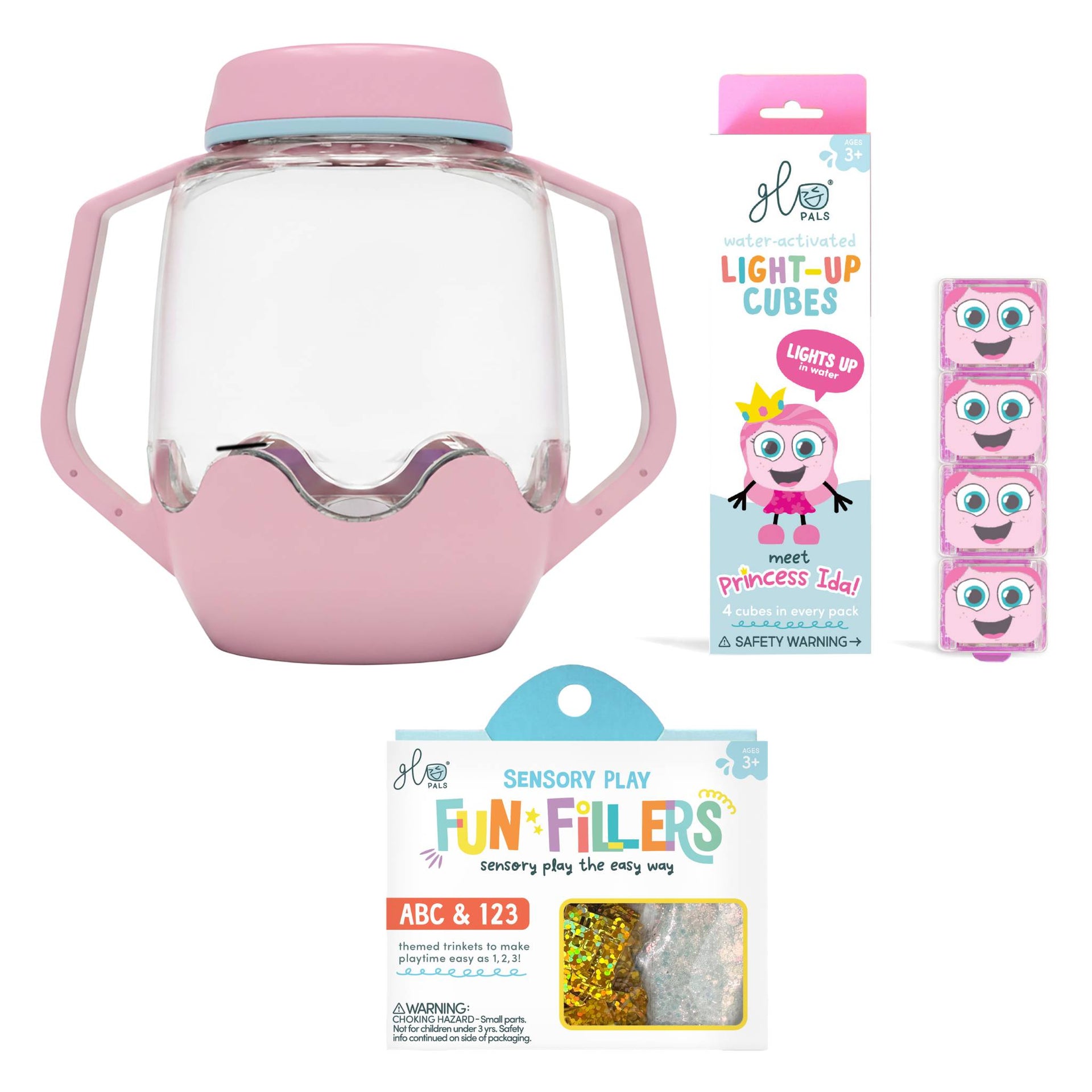 Glo Pals Build Your Own Sensory Jar - Pink