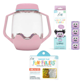 Glo Pals Build Your Own Sensory Jar - Pink
