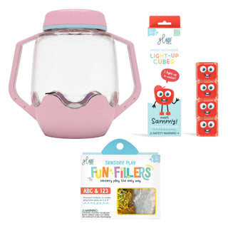 Glo Pals Build Your Own Sensory Jar - Pink