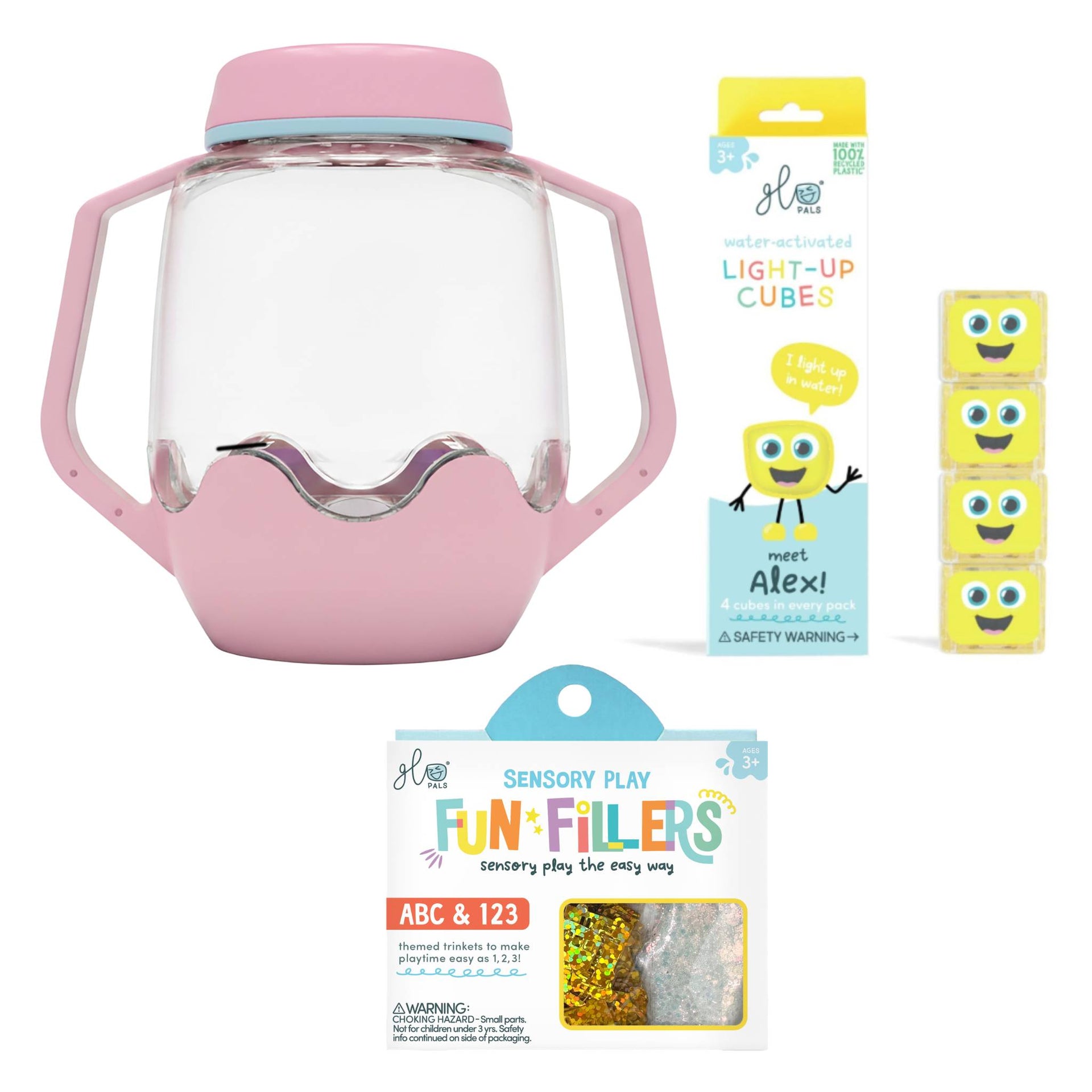 Glo Pals Build Your Own Sensory Jar - Pink