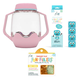 Glo Pals Build Your Own Sensory Jar - Pink