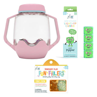Glo Pals Build Your Own Sensory Jar - Pink