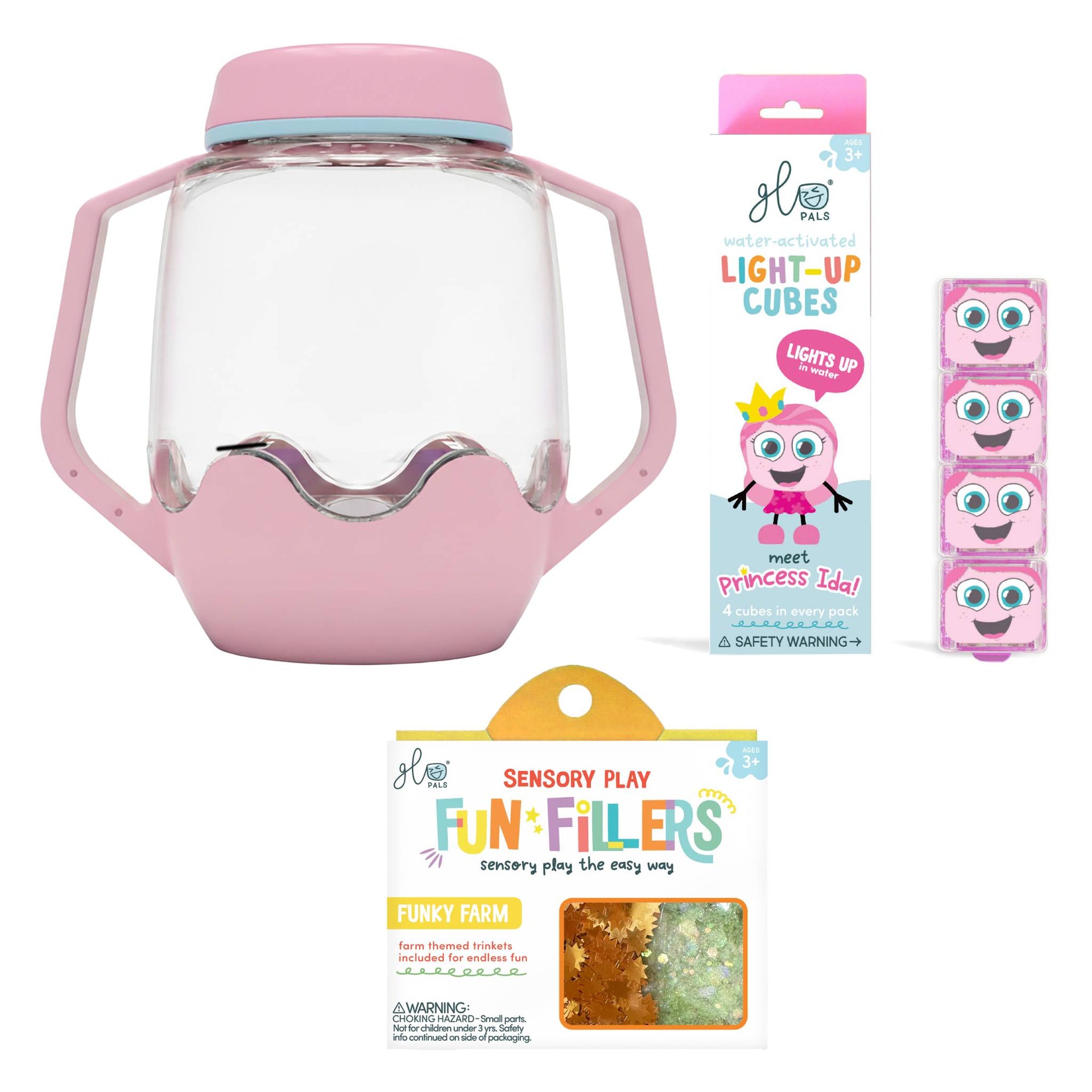 Glo Pals Build Your Own Sensory Jar - Pink