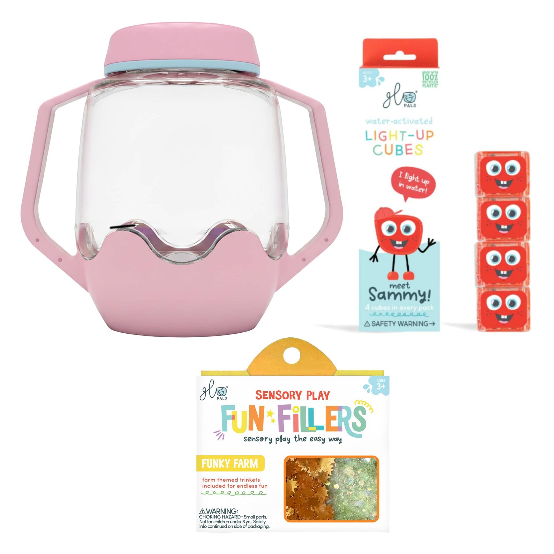 Glo Pals Build Your Own Sensory Jar - Pink