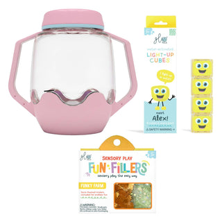 Glo Pals Build Your Own Sensory Jar - Pink