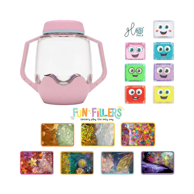 Glo Pals Build Your Own Sensory Jar - Pink