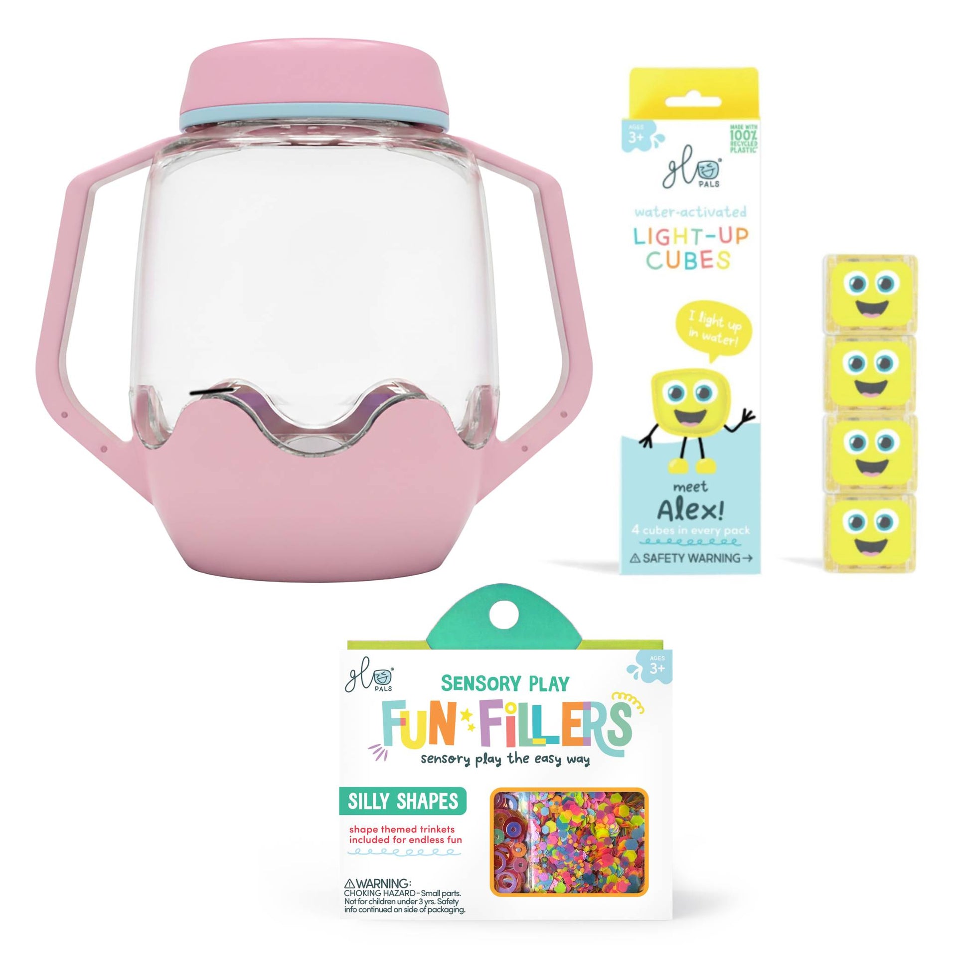 Glo Pals Build Your Own Sensory Jar - Pink