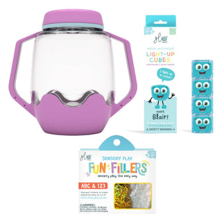 Glo Pals Build Your Own Sensory Jar - Purple