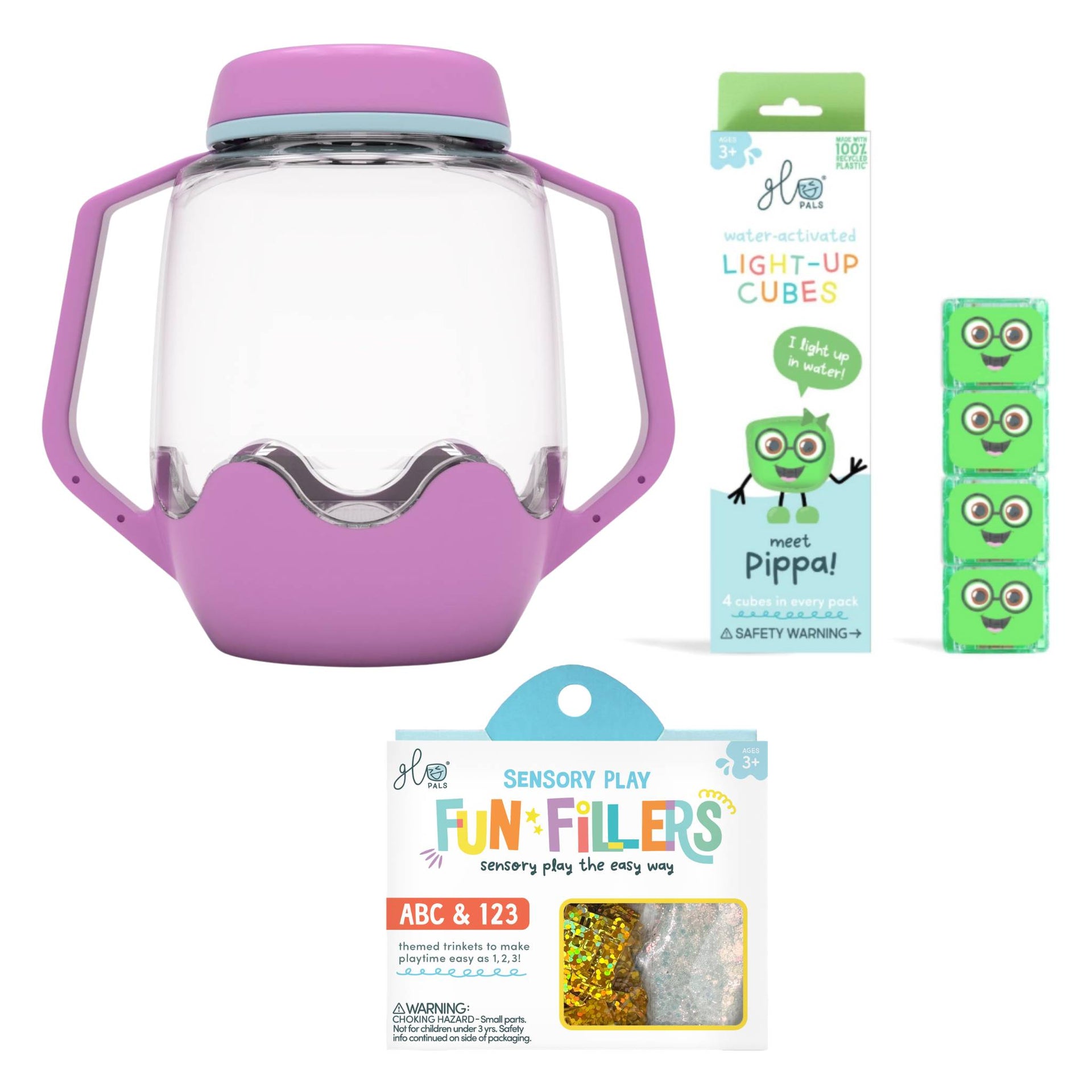 Glo Pals Build Your Own Sensory Jar - Purple