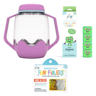 Glo Pals Build Your Own Sensory Jar - Purple