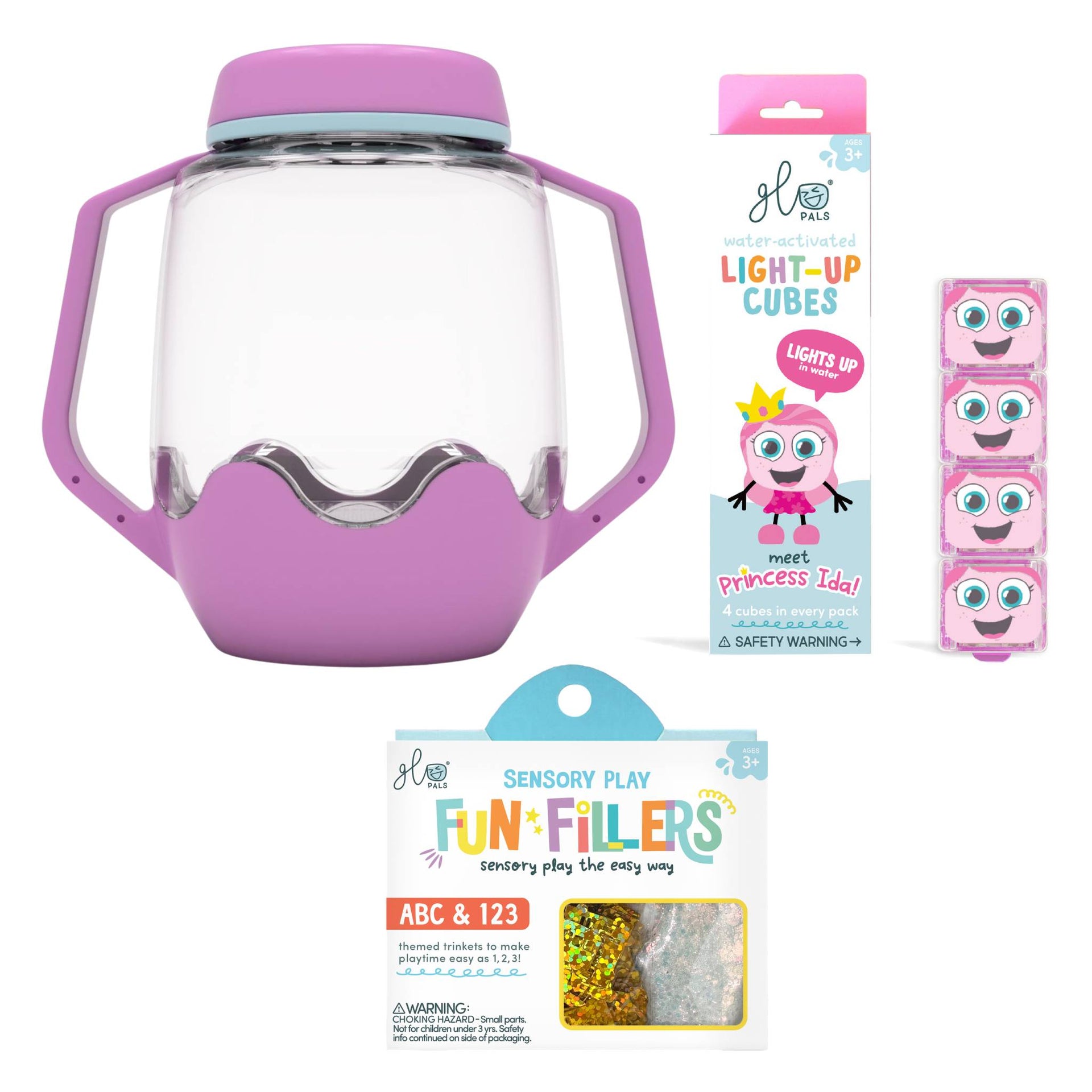 Glo Pals Build Your Own Sensory Jar - Purple