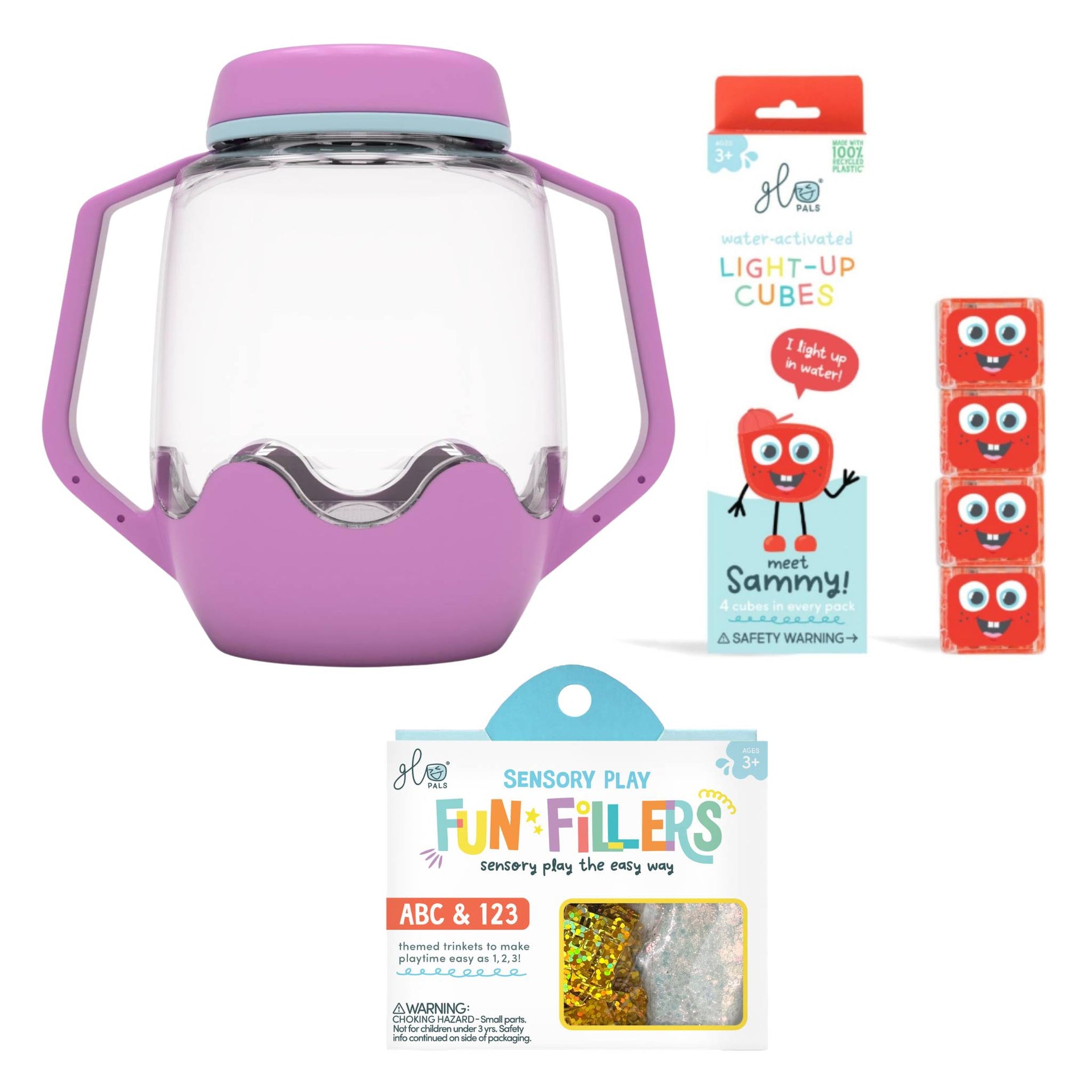 Glo Pals Build Your Own Sensory Jar - Purple