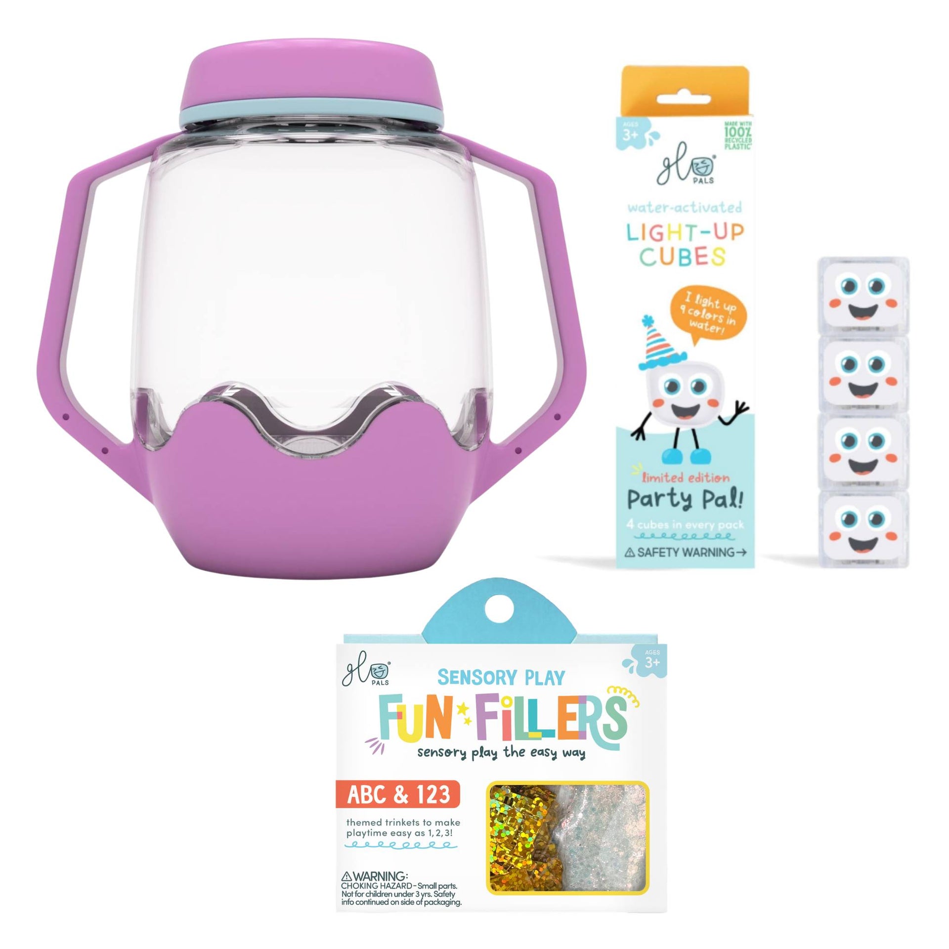 Glo Pals Build Your Own Sensory Jar - Purple