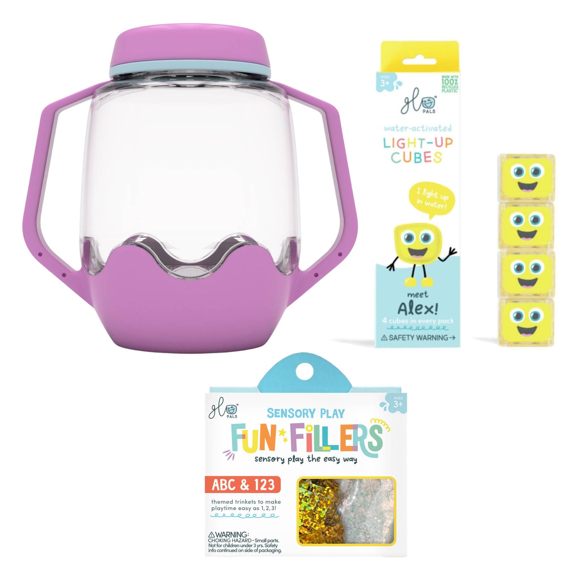 Glo Pals Build Your Own Sensory Jar - Purple