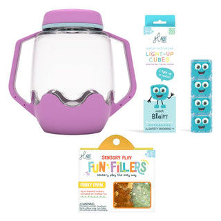 Glo Pals Build Your Own Sensory Jar - Purple