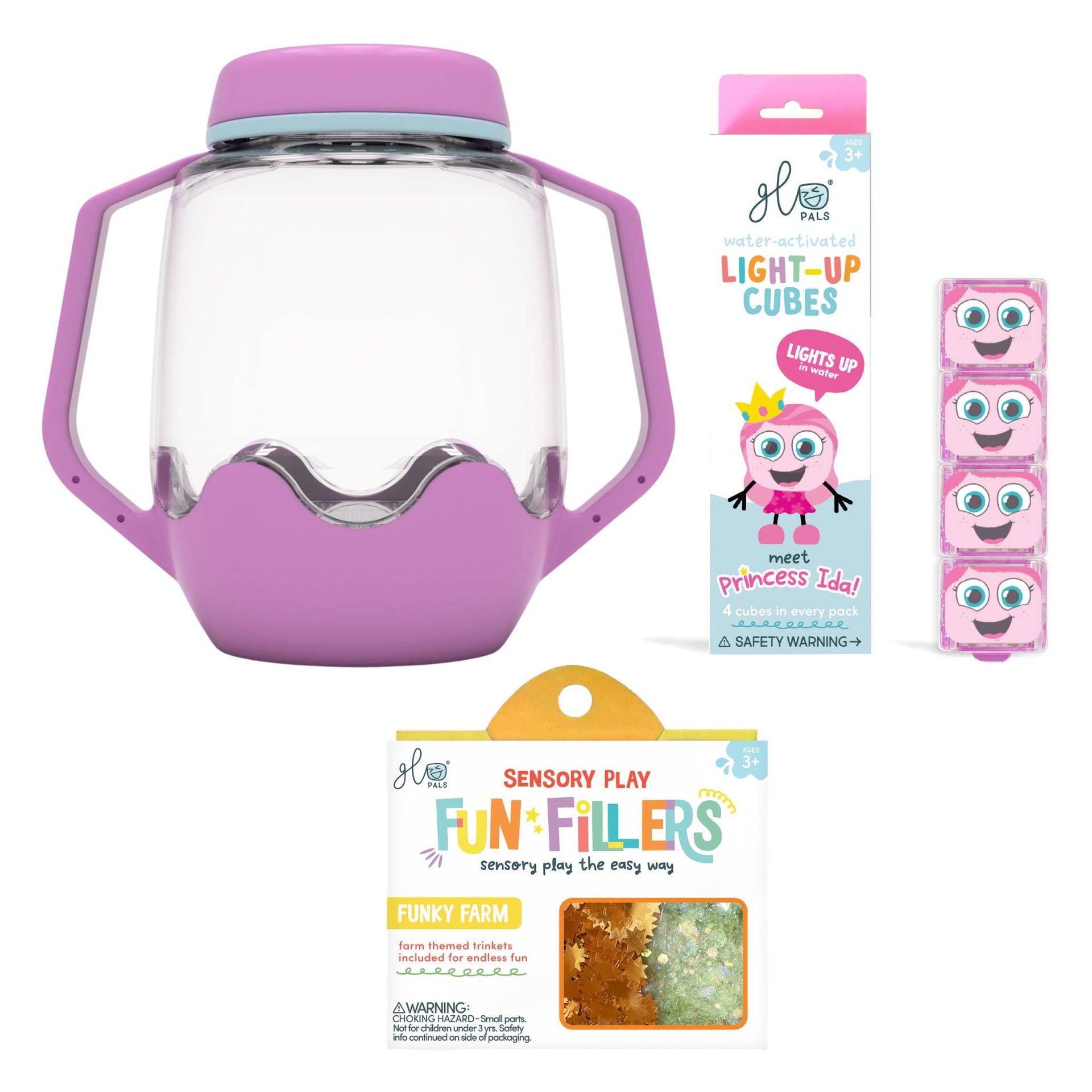 Glo Pals Build Your Own Sensory Jar - Purple