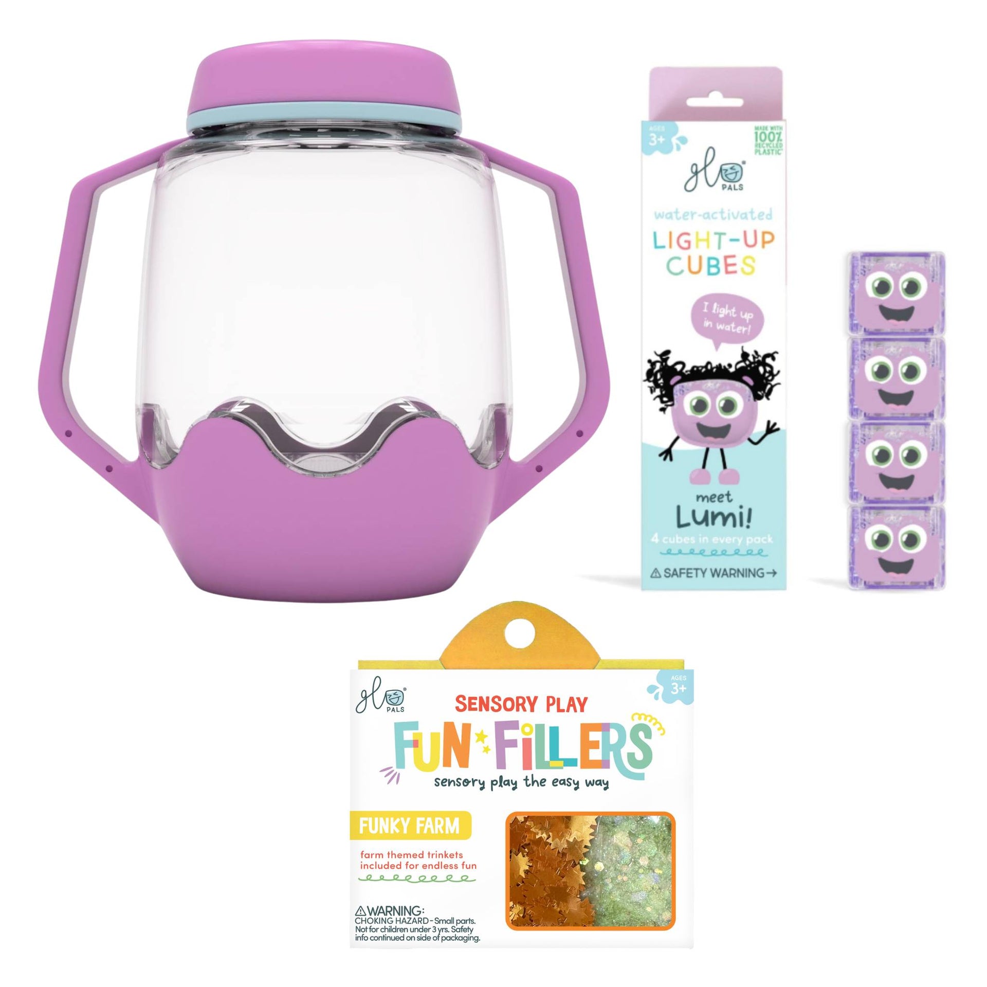 Glo Pals Build Your Own Sensory Jar - Purple