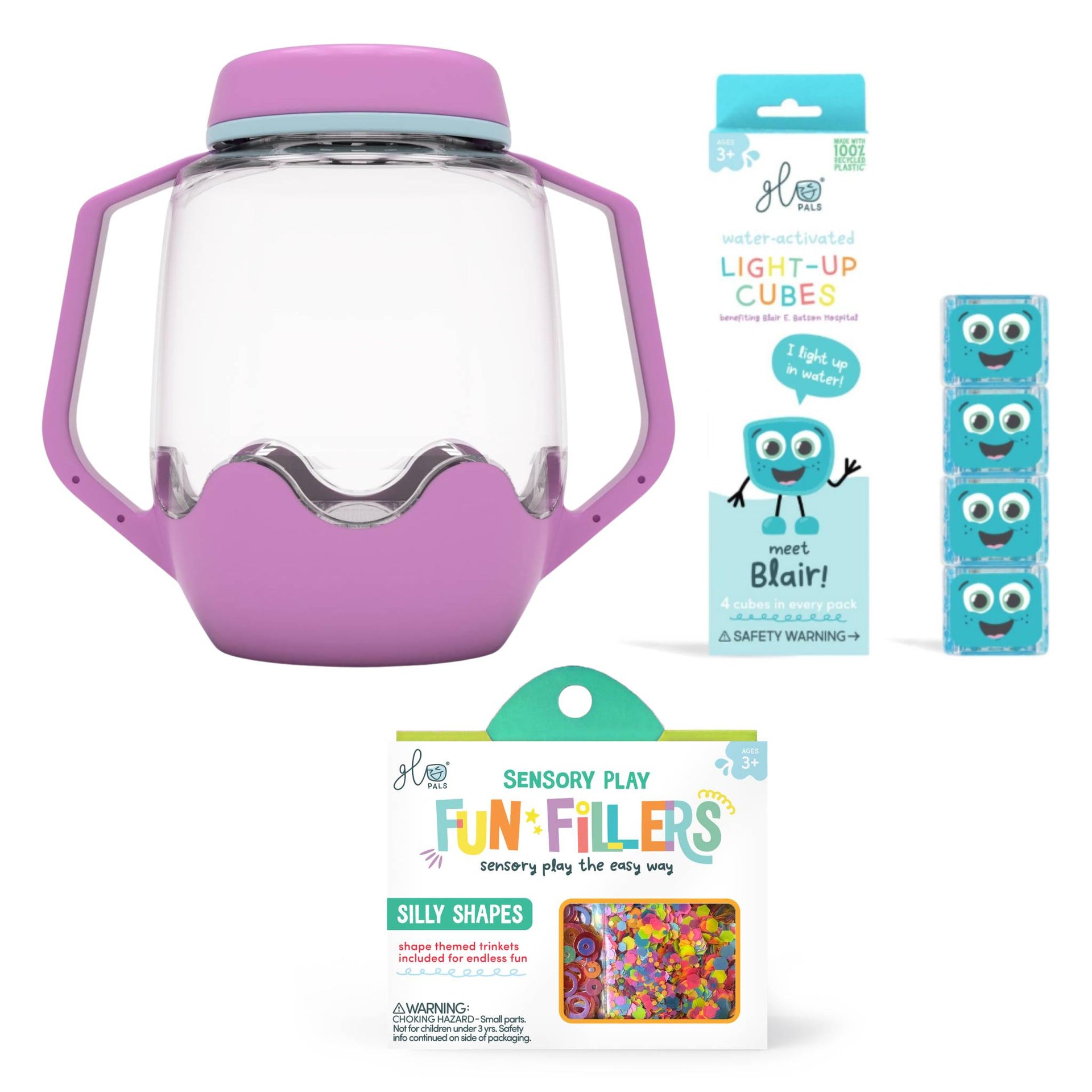 Glo Pals Build Your Own Sensory Jar - Purple