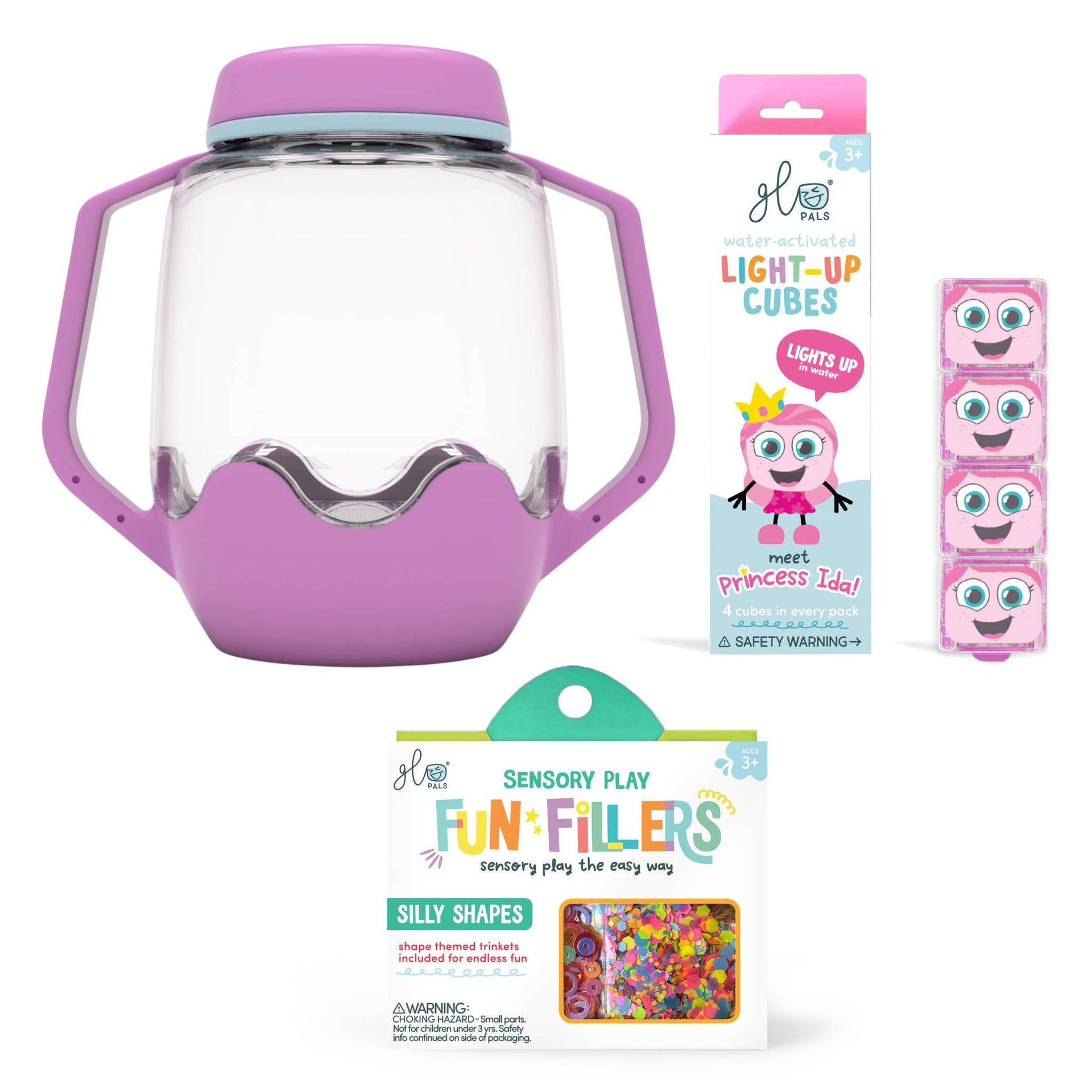Glo Pals Build Your Own Sensory Jar - Purple