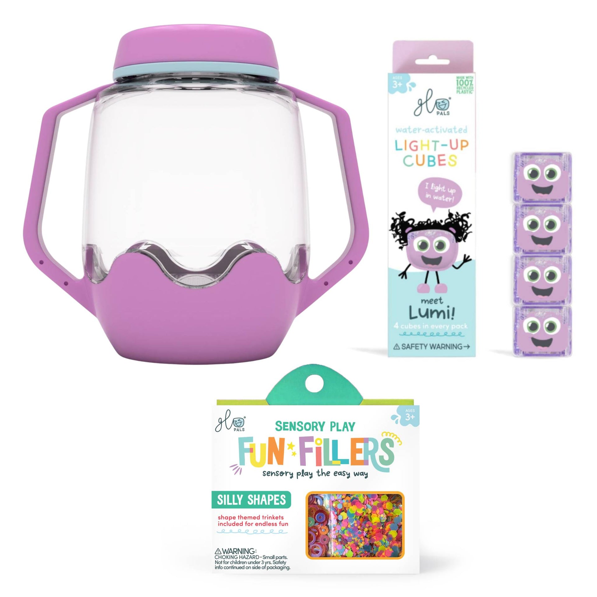 Glo Pals Build Your Own Sensory Jar - Purple