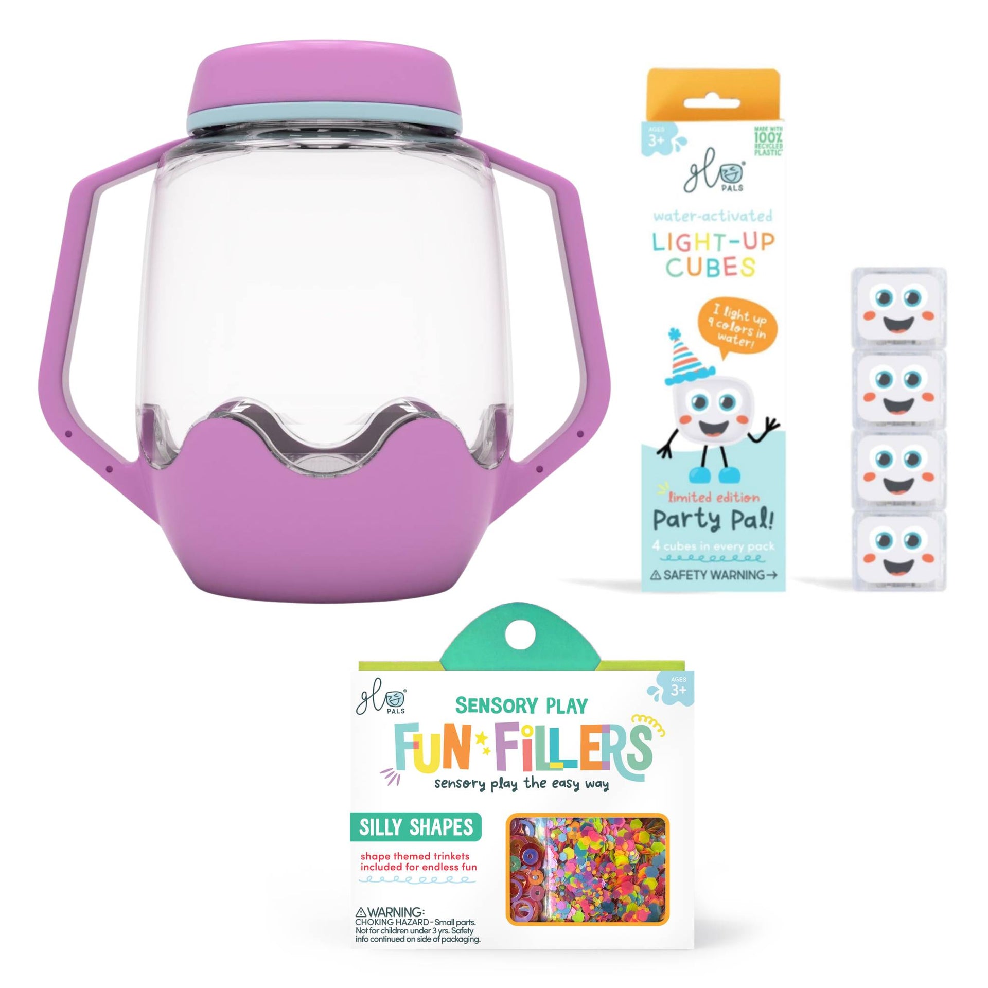 Glo Pals Build Your Own Sensory Jar - Purple