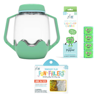 Glo Pals Build Your Own Sensory Jar - Teal