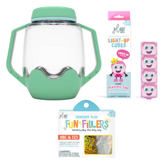 Glo Pals Build Your Own Sensory Jar - Teal