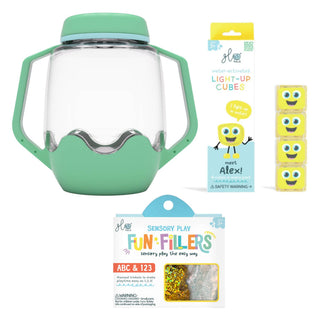 Glo Pals Build Your Own Sensory Jar - Teal