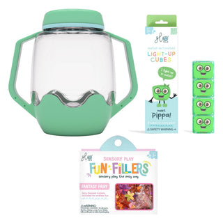 Glo Pals Build Your Own Sensory Jar - Teal