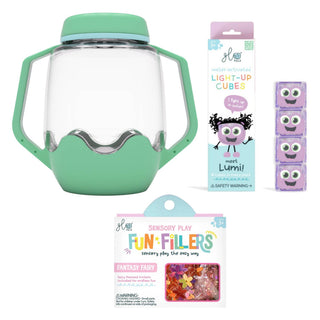 Glo Pals Build Your Own Sensory Jar - Teal