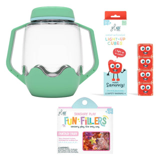 Glo Pals Build Your Own Sensory Jar - Teal
