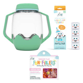 Glo Pals Build Your Own Sensory Jar - Teal