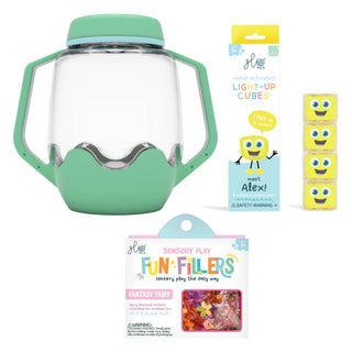 Glo Pals Build Your Own Sensory Jar - Teal